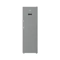 Beko B7RFNE315XP Gefrierschrank, 286 l Nettovolumen, No Frost, Schnellgefrierfunktion, Multifunktionsdisplay, 5 Gefrierschubladen + 3 Fächer, 34 dB (A), In unbeheizten Räumen nutzbar, Edelstahl-Look