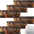 Caractere Weinbrandbohnen Zartbitterschokolade gefüllt mit Weinbrandt 6er Pack (6x200g Packung) + usy Block