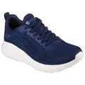 Skechers BOBS SQUAD CHAOS FACE OFF Sneaker Freizeitschuh, Halbschuh, Schnürschuh mit Komfort-Innensohle blau 40 EU