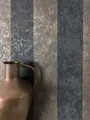 Newroom Vliestapete, Schwarz Tapete Modern Streifen - Metallic Glänzend Braun Grau Landhaus Glamour Linien für Wohnzimmer Schlafzimmer Küche