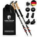 Teleskop Wanderstöcke Aluminium mit Korkgriff I Leichte Nordic Walking Stöcke Da