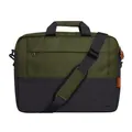 Trust Lisboa Laptoptasche 16 Zoll, Umhängetasche Herren Damen mit Trolley-Gurt, Tasche aus Recycelten PET-Flaschen, Arbeitstasche für Reisen Business MacBook Notebook HP Dell Asus Lenovo - Grün