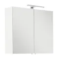 Magnolia Home Badezimmerspiegelschrank Spiegelschrank SANTINI 75 weiss inkl. LED-Lampe