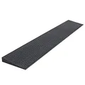 Wiltec Türschwellenrampe 900x150x20 mm für Rollstuhl & Rollator, schwarz, Rollstuhlrampe aus Vollgummi, rutschfeste Oberfläche, Bordsteinrampe kürzbar