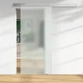 Glasschiebetür ESG satiniert Floatglas DIN LI/RE 2060 x 940 x 8 mm