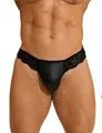 Männer Spitze Lack Leder Herren Wetlook String Tanga Unterwäsche M/L/XL
