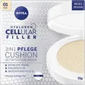 Nivea Hyaluron Cellular Filler Cushion NIVEA Hyaluron Cellular Filler Cushion Schwämmchen mit Make up 3in1 Farbton 01 Light 15 g