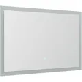 Posseik Wandspiegel rechteckig, rahmenlos, (B/H) 100 x 53 cm, mit Beleuchtung