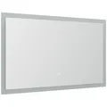 Badspiegel 100x53cm mit LED Beleuchtung Badezimmer Wandspiegel Touch Bedienung