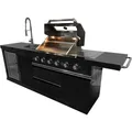 BUSCHBECK Outdoor-Küche, Grillfläche: 60 x 42 cm, mit Unterschrank - schwarz