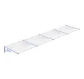 vidaXL Vordach, Türvordach Grau und Transparent 396x90 cm Polycarbonat