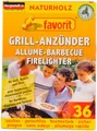 Favorit Grillanzünder, 36 Riegel, Naturholzfaser