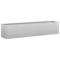 vidaXL Pflanzkübel 200x40x40 cm Verzinkter Stahl, Pflanzschale, Garten-Garten-Pflanzkübel, Outdoor-Pflanzgefäß, Hochbeet, Pflanzgefäß, Blumenkasten