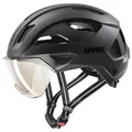 Uvex - Stride Visor Cat. 1 - Radhelm Gr 56-59 cm schwarz/grau