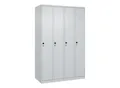 C+P Spind Classic PLUS, 4 Abteile, 1850x1200x500mm, 7035/7035 Verschluss Sicherheits-Drehriegel 3 Garderobenhaken ; C + P Möbelsysteme (080000-40|S10008)