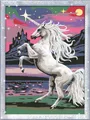 Ravensburger CreArt 28563 - Magisches Einhorn - Malen nach Zahlen für Kinder ab 9 Jahre, Malset mit Rahmen, Pinsel und Acrylfarben, Geschenk für Mädchen und Jungen, mit Glitzer