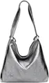 Caspar 2in1 Große Leder Rucksack Schultertasche XL Elegante Damen Handtasche - PREMIUM LINE - Modell No.786 - Made in Italy, Farbe:bronze metallic, Accessoires:One Size