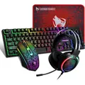 Extralink Gaming Set TF400 4in1, Tastatur + Maus + Headset + Mauspad, LED hintergrundbeleuchtet