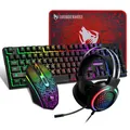 Rainbow RGB Gaming Tastatur und Maus Headset Set USB PS4 Xbox One PC Laptop