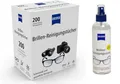 ZEISS Brillen-Reinigungstücher mit Alkohol 200 Stück + 240ml Reinigungsspray SET