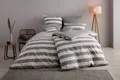 OTTO products Wendebettwäsche Big Stripe, Renforcé (Bio-Baumwolle), 2 teilig, 100% Bio-Baumwolle GOTS zertifiziert, Streifen-Design in Melange-Optik