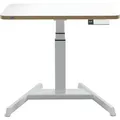 Leitz Sitz-/Steh-Schreibtisch Weiß 65340001 Farbe der Tischplatte: Weiß elektrisch höhenverstellbar, höhenverstellbar max. Höhe: 1.3 cm