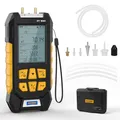AUTOOL Manometer Digital, PT530 HLK Manometer, -1000~3000mbar / -100~300Kpa, ±0,25% FS Genauigkeit, Differenzdruckmessgerät met Adapter, Taschenlampe, 10 wählbaren Einheiten, Werkzeugkasten