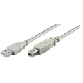 goobay USB 2.0 A/USB 2.0 B Kabel 1,8 m grau, 1 St.