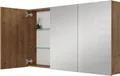 Planetmöbel ARIA Spiegelschrank für das Bad 120 cm Gold Eiche, ohne Leuchte und Steckdose