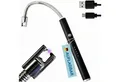 TOM Feuerzeug Lichtbogen Stabfeuerzeug, flexibler Stab, USB-Aufladbar mit Kabel, Aufladbar, windfestes Sturm Feuerzeug, Electic Lighter