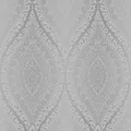 Tapete Kismet Damast Glitter silber Gran Deco Wandtapete edel Schlafzimmer