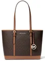 Michael Kors Damen Tasche Handtasche Shopper Jet Set Travel SM Shldr  Braun neu