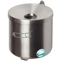 VAR Aschenbecher WH16, 3223, Wandascher aus Edelstahl, 2,4 Liter, silber
