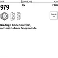 Kronenmutter DIN 979 niedrig M48x3 Automatenstahl 1 Stück