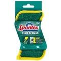 Spontex Flex & Wash Reinigunsschwamm 19780060 , 1 Packung = 2 Schwämme