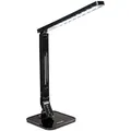 Schreibtischlampe, LED, dimmbar, klappbar, 14W Tischleuchte schwarz B-Ware