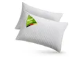 Juskys Kopfkissen, Füllung: 700 g + 100 g zerkleinerter Memory Schaum, 40x60 cm, 2er Set Kissen mit Memory-Foam, atmungsaktiv & hypoallergen