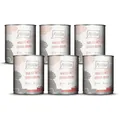 MjAMjAM - Premium Nassfutter für Katzen - Mahlzeit mit leckeren Herzen, 6er Pack (6 x 800 g), getreidefrei mit extra viel Fleisch
