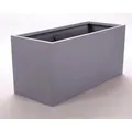 Elegant Einrichten Pflanzkübel Fiberglas Rechteckig 120x50x55cm Grau