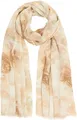 Caspar SC531 Damen Sommer Schal aus weichem Modal gemustert, Farbe:beige