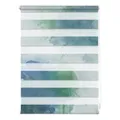 Lichtblick Duo-Rollo, Klemmfix, B x L: 45 x 150 cm, Aqarell, blau grün