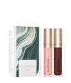 bareMinerals Gleam On Lip Gloss-Balm Duo Lippen Make-up Set 1 Stk Serenity, Cranberry