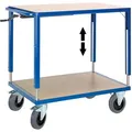 Rollcart Tischwagen 06-7557, höhenverstellbar, mit 2 Etagen, Tragkraft 600kg, 1090 x 700mm