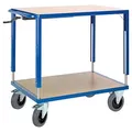 Rollcart Tischwagen höhenverstellbar 06-7557 blau 116,0 x 70,0 x 98,0 - 128,0 cm