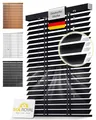 Sol Royal Holzjalousie 50 mm Lamellen extra breit – Fensterjalousie 105x250 cm Holzrollo einfache Montage Wand & Decke – Blickschutz Jalousie Fenster & Tür Massivholz Echtholz Rollo in Schwarz – BE5