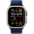 Watch Ultra 2, Smartwatch titan, 49 mm, Trail Loop blau M/L, Titangehäuse, Cellular