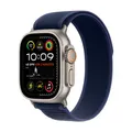 Apple Watch Ultra 2 Titanium (Cellular) 49mm Titaniumgehäuse natur, Trail Loop Armband blau (M/L) MX4L3FD/A