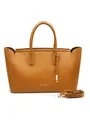 ATELIERS SAINT GERMAIN Leder-Henkeltasche in Camel - (B)35 x (H)24 x (T)19 cm, braun, Damen
