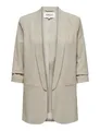 ONLY Women's ONLELLY 3/4 Life TLR NOOS Blazer, White Pepper,34