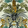 Belgravia Decor Tapete Wilson Animal Tiger Oriental Japanese Dragons Creme 3912